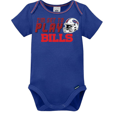 NFL Gerber Unisex Bebé Estándar Paquete de 3 Bodysuits de Manga Corta, Color del Equipo, 0-3 Meses