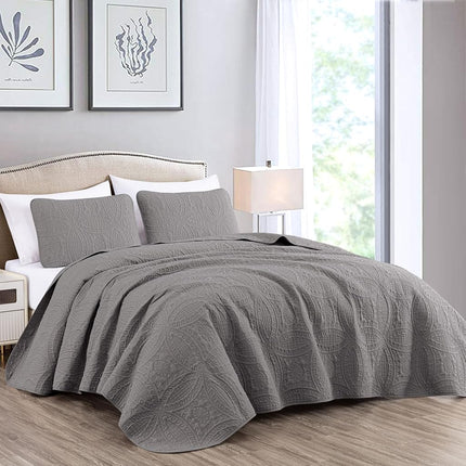 Chezmoi Collection Austin 3-Piece Oversized Bedspr