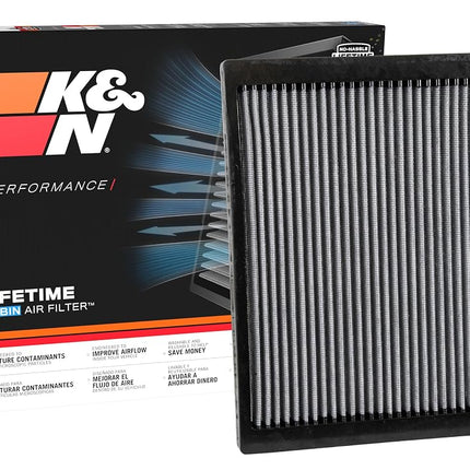 K&N Cabin Air filter compatible with Ford Edge, Fusion, Galaxy, Mondeo, S-Max, Lincoln MKZ, MKX 2013- (VF2050), Weiß