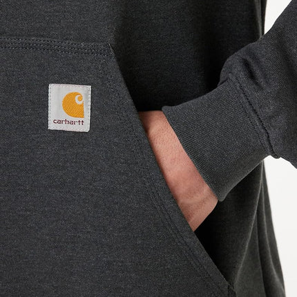 Carhartt Men's B&T Signature Sleeve Logo Midweight Hooded Sweatshirt K288 Hoodie, Anthracite mottled, X-Large/Hoch