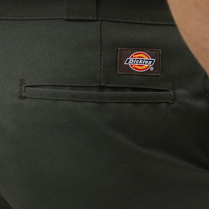 Pantalón de trabajo original Dickies 874 para hombre, color verde oliva, 32W x 34L