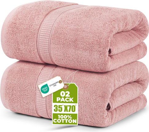 Utopia Towels Luxurious Jumbo Bath Sheet 2 Piece, 
