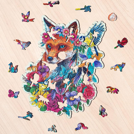 Ravensburger Children Puzzles Wooden Puzzles: Colorful Fox Ages 10+