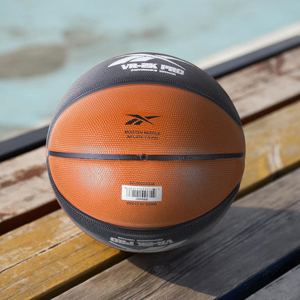 Balón de baloncesto Reebok VR-2K Pro de goma con agarre mejorado para actividades al aire libre, color marrón, talla 7