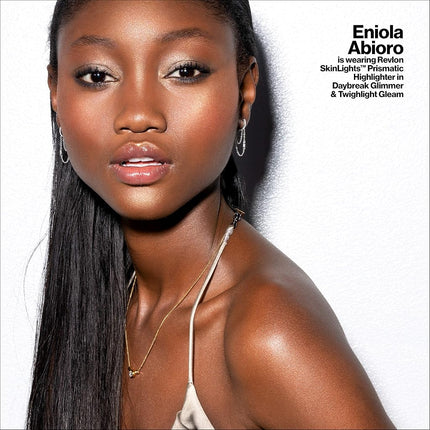 Revlon Highlighter Makeup, Skin Lights Prismatic Powder Face Makeup, Natural Glow, Shimmer Finish, 201 Daybrak Glimmer, 0.28 Oz/ 8g