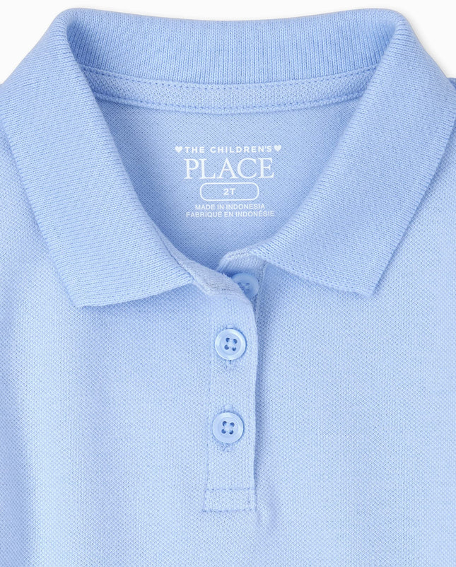 The Children's Place Girls' Short Sleeve Polo, Daybreak, 3 Years
