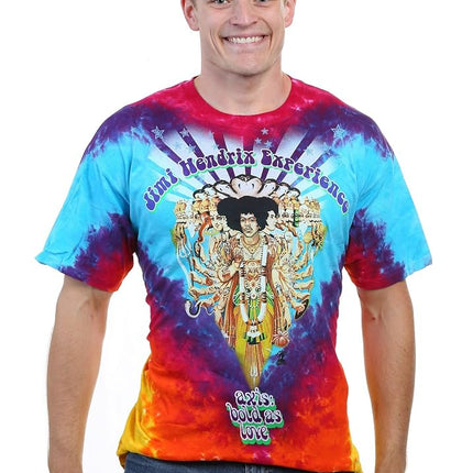Liquid Blue Unisex's Jimi Hendrix Axis Bold As Love SS Tee T-Shirt, Tie Dye, XXXXL