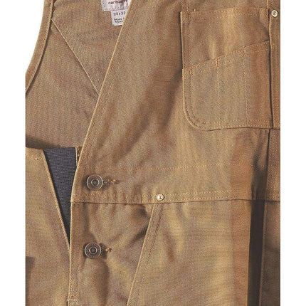 Carhartt Men's New R01 Unlined Duck Bib Overalls, Carhartt Brown, 28W 32L UK