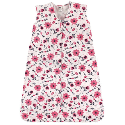 Hudson Baby Unisex Baby Cotton Sleeveless Wearable Sleeping Bag, Sack, Blanket, Botanical, 12-18 Months