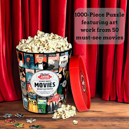 Ridley's 50 Must-Watch Movies Bucket List 1000-Pieces Puzzle