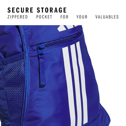 adidas Alliance Sackpack – Drawstring Backpack Small Bag for Men and Women, 3/Team Royal Blue, One Size, Alliance Sackpack – Drawstring Backpack for Sports, Small Gym Bag