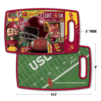 YouTheFan NCAA USC Trojans Retro Series Cutting Board