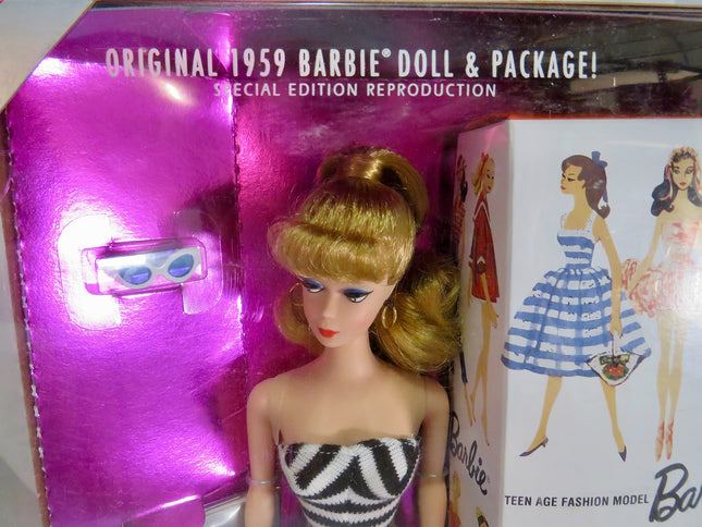 Reproduction originale de la poupée Barbie blonde de 1959, édition spéciale 35e anniversaire