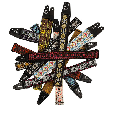 Fender Pasadena Woven Guitar Strap - YLW LOTUS