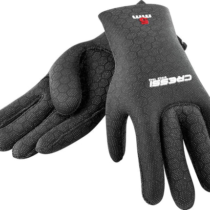 Cressi High Stretch Neoprene Diving Gloves - Black, Large/5 mm