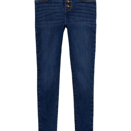 OshKosh B'Gosh Girls' Skinny Fit Jeans, Marine Blu