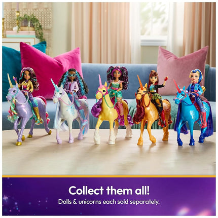 Unicorn Academy, Power of Friendship Wildstar with Translucent Saddle and Bridle, 28cm, Dolls and Unicorn Toys for Girls Aged 4 and up