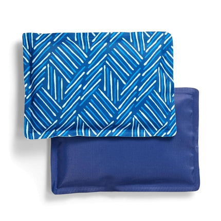 Fit & Fresh 10300FF Soft Cool, lot de 2 accumulateurs de froid souples pour sacs à déjeuner et glacières, motif tissé marine et bleu, 12,06 cm x 0,63 cm x 19,05 cm