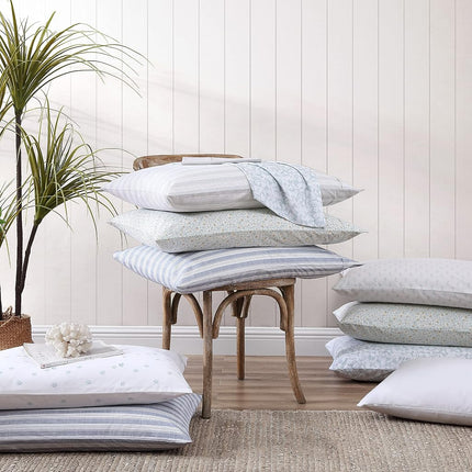 Tommy Bahama - King Sheets, Cotton Percale Bedding Set, Crisp & Cool, Stylish Home Decor (Crane Flower Green, King)