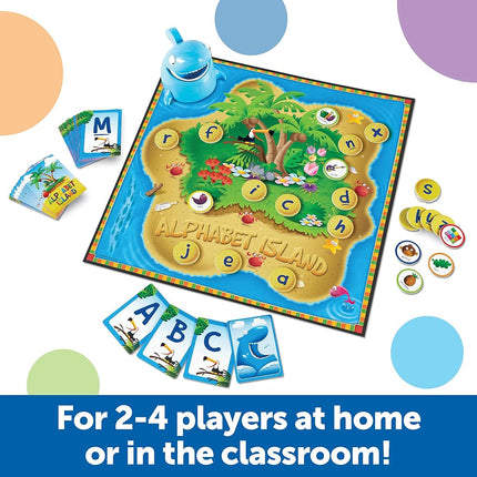 Learning Resources Alphabet Island, Letter & Sounds Game, Language Development Toy, 2-4 Players, Ages 4+