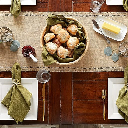 DII Tabletop Collection, Cotton, Olive Green, 20" x 20" (Set of 6)
