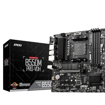 MSI B550M PRO-VDH Motherboard M-ATX - Supports AMD