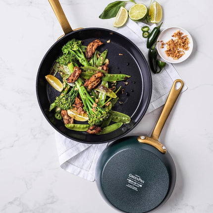 GreenPan GP-CRA FBl Alu Magn Bl 9011+Bl_INFP8 Batterie de cuisine 3 pièces (20+24+28) + PS
