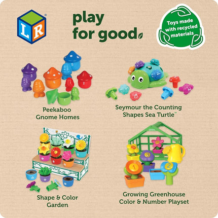 Learning Resources Seymour the Counting Shapes Sea Turtle,Travel Toys, Preschool, Toddler Activities, Colour Sorting Toys for Toddlers, Ages 18 months+