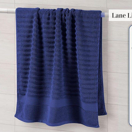 LANE LINEN 6 Piece Ultra Thick & Absorbent Bath Towel Set — 100% Soft Cotton — 2 Bath Towels, 2 Hand Towels, 2 Face Towels — Quick Dry, Hotel Quality (Blend)