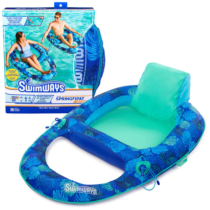SwimWays Elite Spring Float Recliner Pool Lounger,