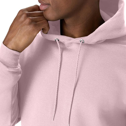 Hanes Men's EcoSmart Hoodie, Midweight Fleece, Pullover Hooded Sweatshirt, Pale Pink, XXL