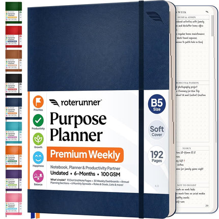 Purpose Planner Undated Monthly Weekly Daily Produ