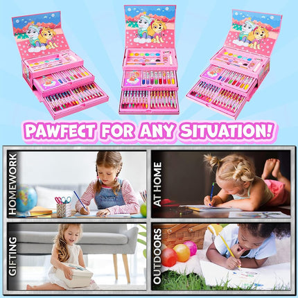 PAW PATROL Maletín de Pintura para Niños (Rosa)