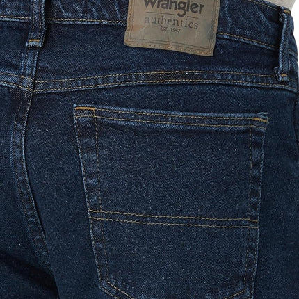 Wrangler Authentics Men's Classic 5-Pocket Regular Fit Flex Jean, Midnight Flex, 38W / 34L