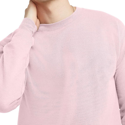 Hanes ComfortBlend EcoSmart Men`s Crew Sweatshirt, P160, M Pale Pink
