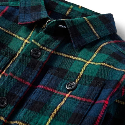 The Children's Place Chemise boutonnée en flanelle à carreaux et manches longues pour bébés garçons et tout-petings, Spruce Plaid, 4T