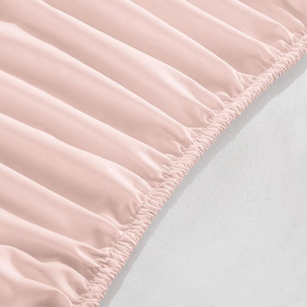 Elegant Comfort 1500 Premium Hotel Quality 18-24 Inches Deep - Extra Deep Pocket Single Fitted Sheet for High Mattress, Luxury and Softest, Smart Pocket - Wrinkle Free, King, Blush Pink