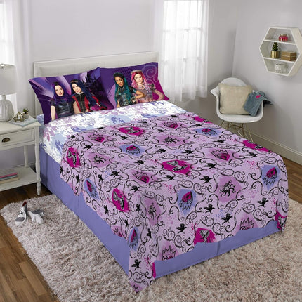 Parure de draps super doux Franco Kids, grand lit, Disney Descendants 3