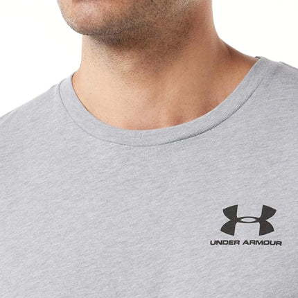 Under Armour Men's Sportstyle Left Chest T-Shirt, Steel Light Heather//Black, 3X-Large Tall