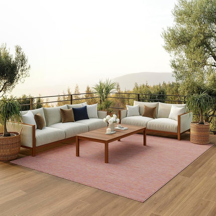 Nourison Positano Rainbow 7' x 10' Area Rug, Modern, Solid, Indoor/Outdoor, Easy Cleaning, Non Shedding, Bed Room, Living Room, Deck, Backyard
