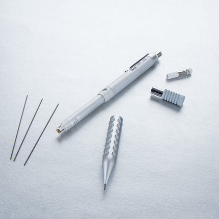 Portaminas de dibujo Pentel Smash (0.5mm) - Edición especial plata con tubo