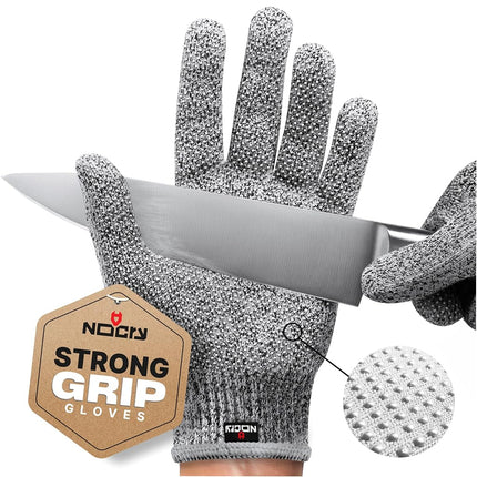 NoCry Cut Resistant Gloves with Grip Dots - High P