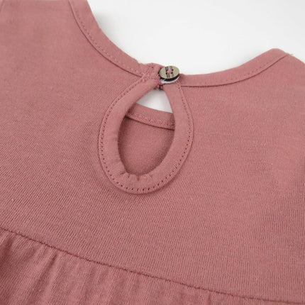 Conjuntos de mamelucos cortos y vestidos HonestBaby multipack de algodón 100% orgánico para bebés, niños pequeños, unisex, Ash Rose, 7 años