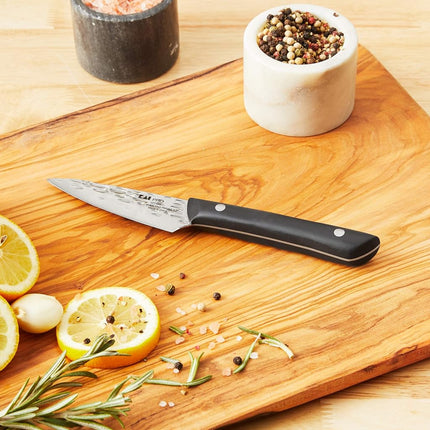 Kai PRO 3.5" Paring Knife, Hand Sharpened Vegetable & Fruit Knife, Japanese AUS6M Stainless Steel Blade, Full-Tang POM Handle, NSF Certified, Small Kitchen Tool for Peeling, Coring & Cutting