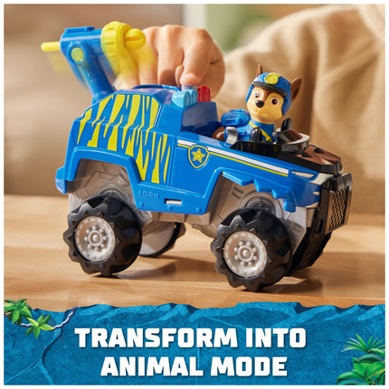 Paw Patrol Jungle Pups, Vehículo Tigre de Chase, Camión de Juguete con Figura de Acción Coleccionable, Juguetes para Niños y Niñas de 3 Años en Adelante