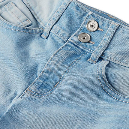 The Children's Place Girls' Wide Leg Denim Jeans, Phoebe Wash, 6