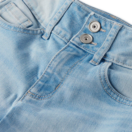 The Children's Place Girls' Wide Leg Denim Jeans, Phoebe Wash, 6
