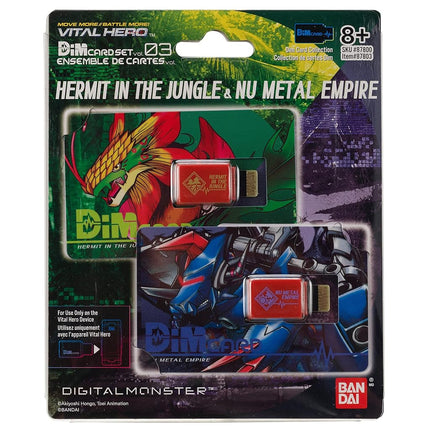 Bandai Namco - Digimon - Vital Hero DIM Card Pack (Hermit in The Jungle & Nu Metal Empire)
