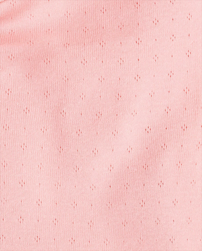 The Children's Place Girls' Basic Long Sleeve V-Neck Knit Shirts, Fuzzy Pink, XX-Large
