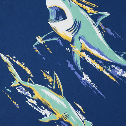 The Children's Place Boys' Dino Long Sleeve Graphic T-Shirts, Sharks/Dino Skeleton 2-Pack, Large